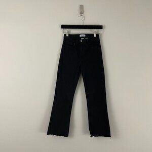 Judy Blue Stretch Denim High Rise Straight Leg Raw Hem Jeans Size 26